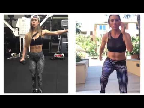 Anllela Sagra Vs Paige Hathaway → Abs Workout
